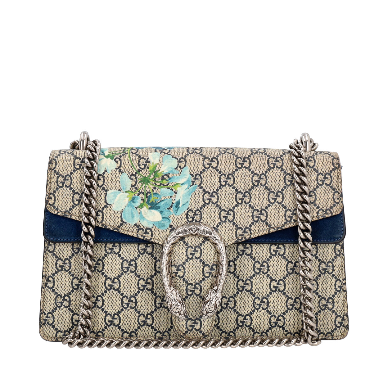 Gucci Supreme Bloom Dionysus Small Shoulder Bag Blue Luxity