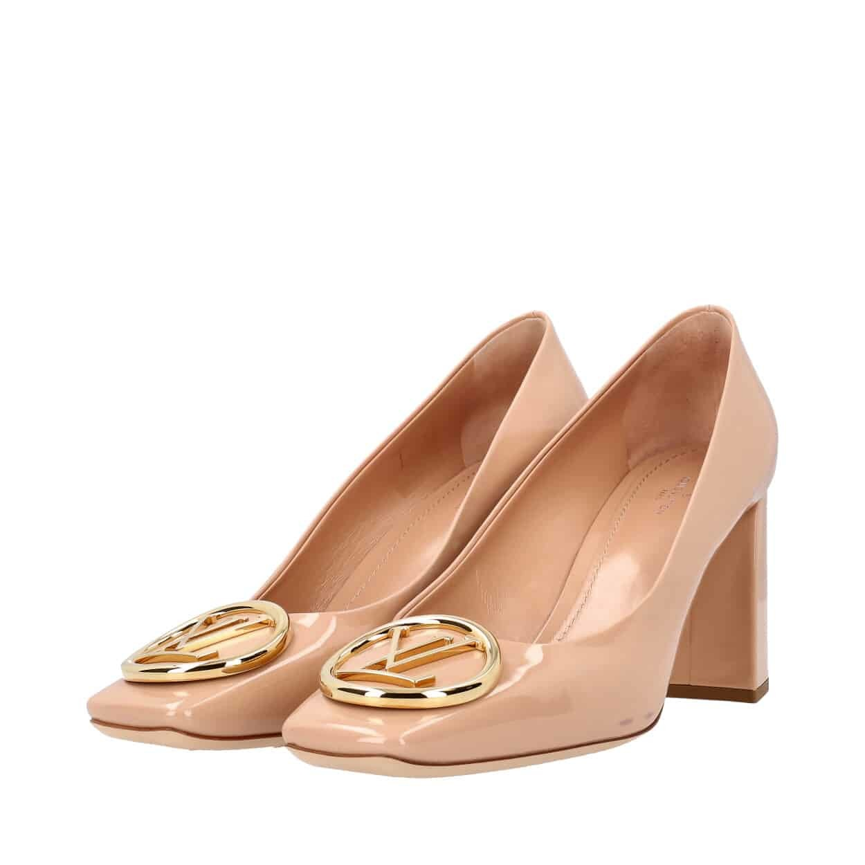 Louis Vuitton Patent Madeleine Pumps Nude Luxity