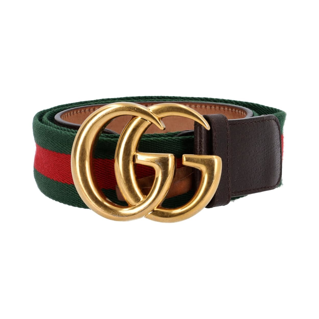 GUCCI Fabric/Leather GG Web Belt - S: 90 (36) | Luxity