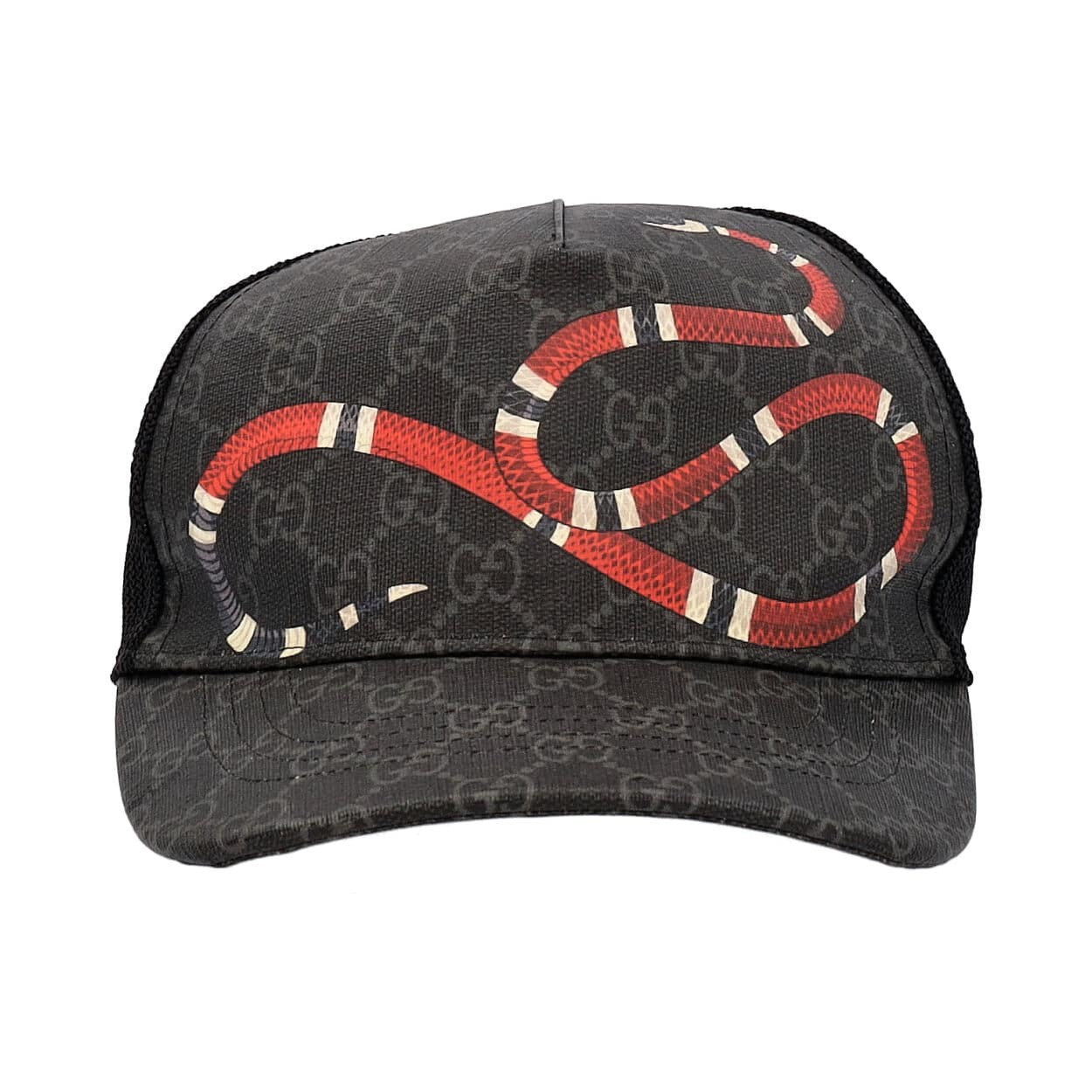 Gucci Supreme Gg King Snake Baseball Cap Black 