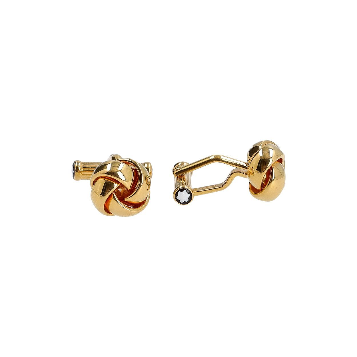 MONTBLANC Twisted Knot Cufflinks Gold Luxity