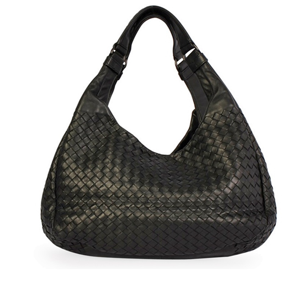 BOTTEGA VENETA Campana Intrecciato Woven Nappa Tote Black | Luxity