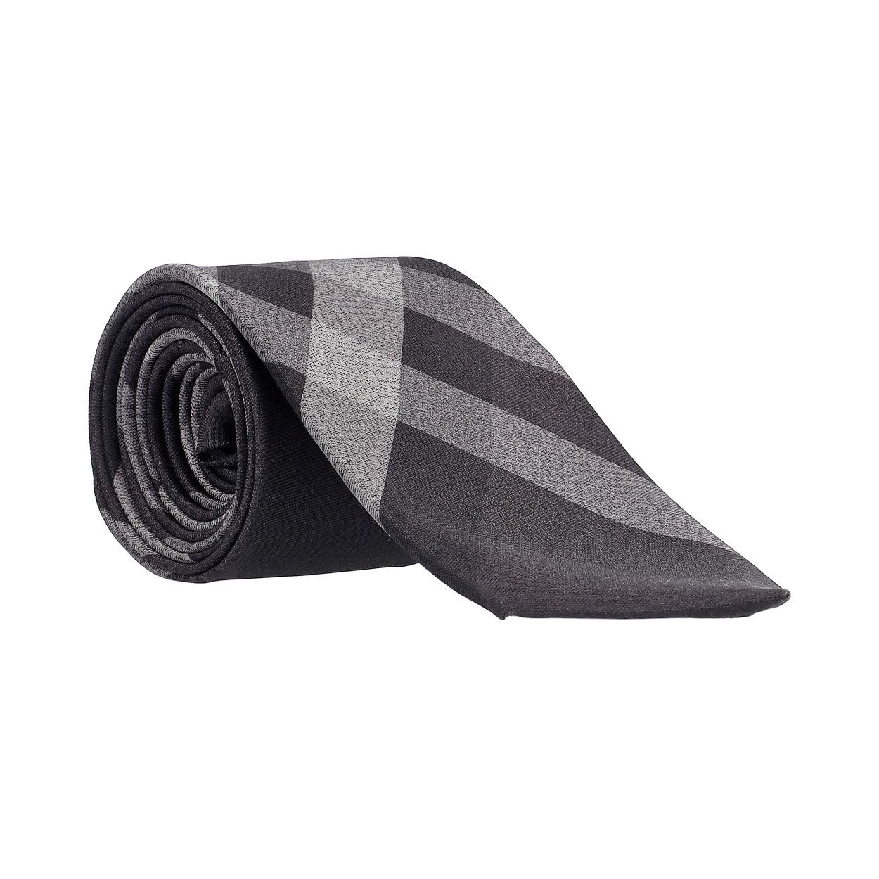 Burberry tie grey on sale