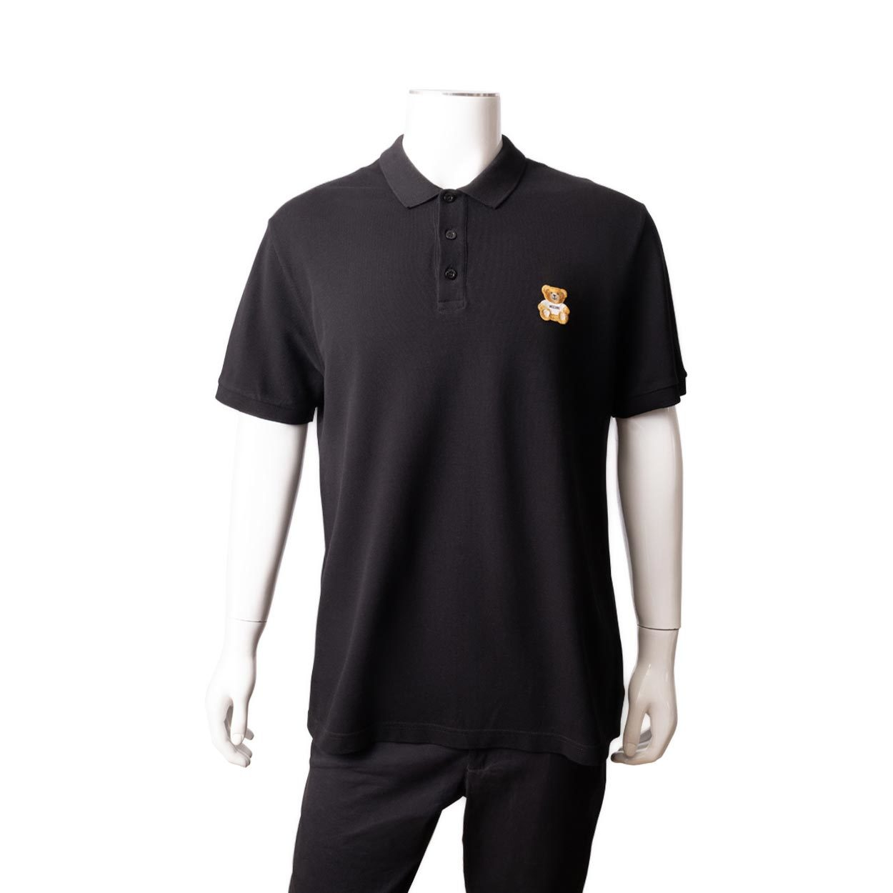 Moschino black polo shirt best sale