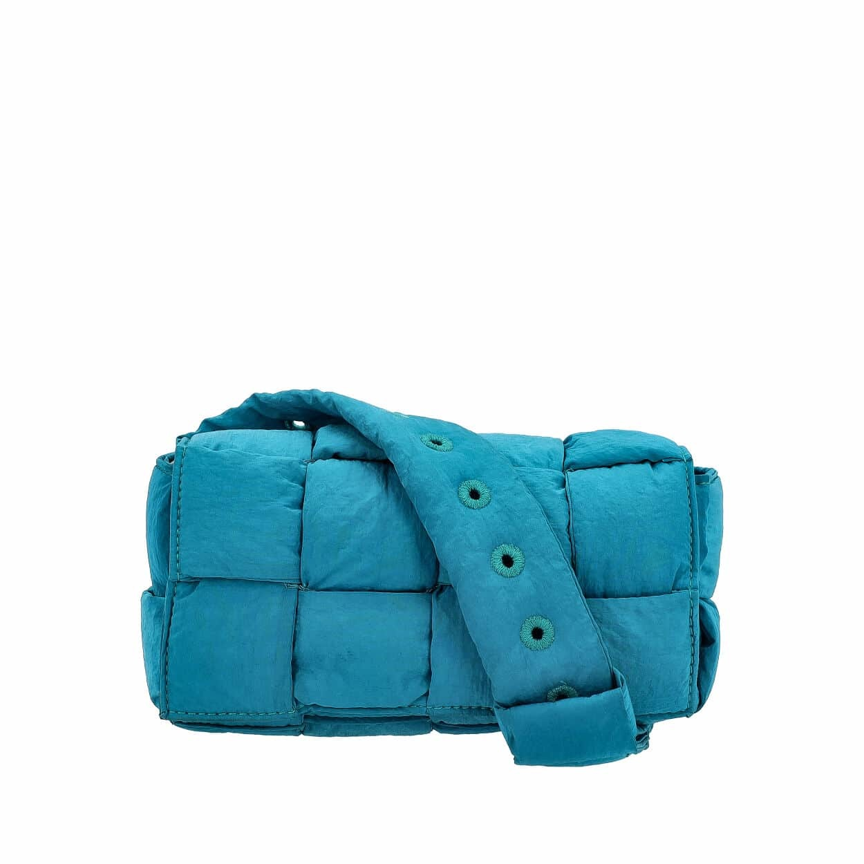 Teal Nylon online Padded crossbody