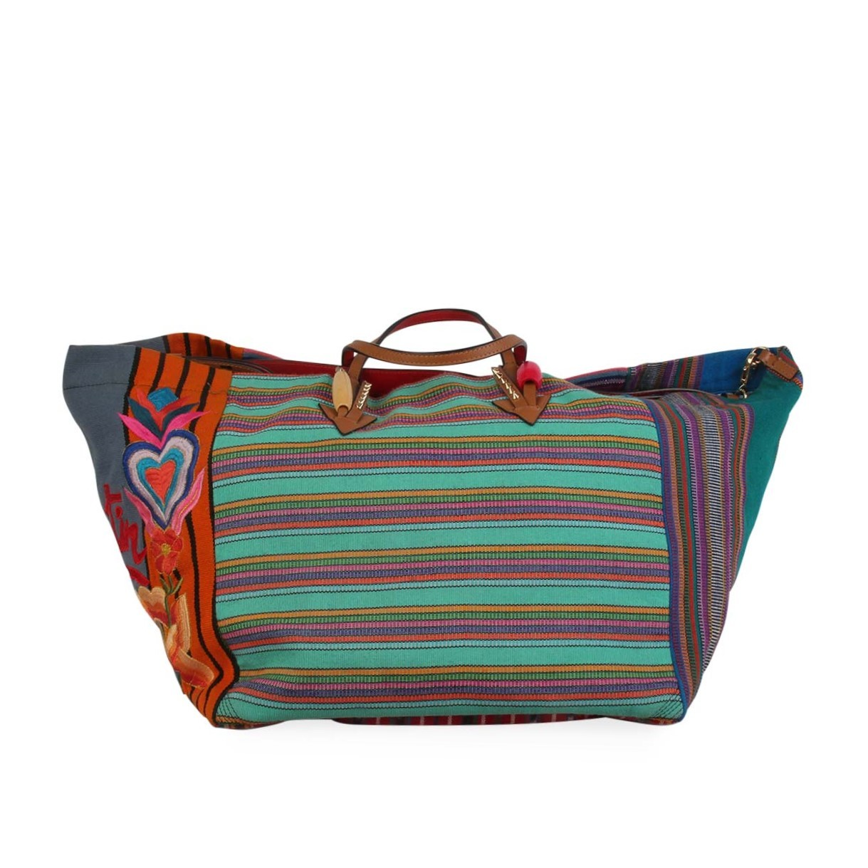 CHRISTIAN LOUBOUTIN Mexicaba Tote Multicolor Limited Edition Luxity