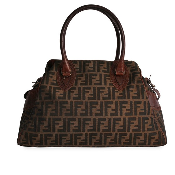 FENDI Zucca Du Jour Medium Bag Brown Luxity