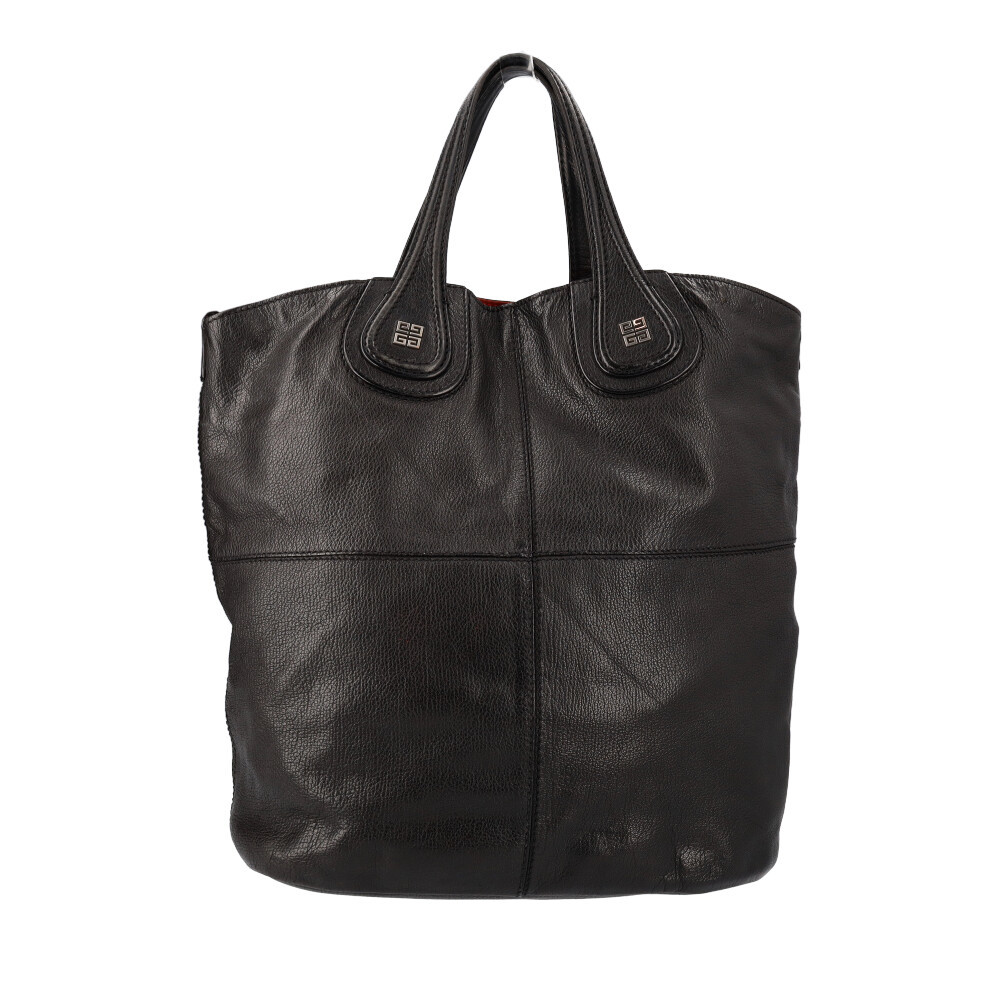 GIVENCHY Leather North South Nightingale Tote Black | Luxity