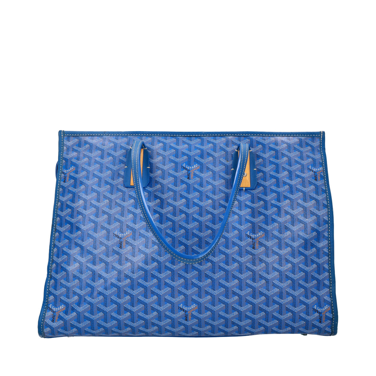 GOYARD Goyardine Marquises Tote Blue Luxity