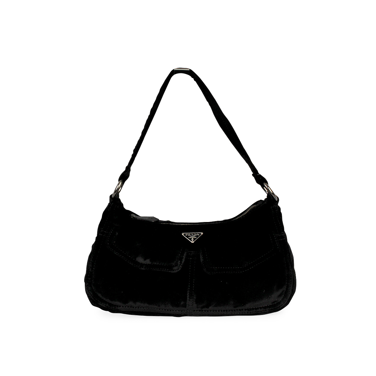 Prada velvet shoulder bag best sale