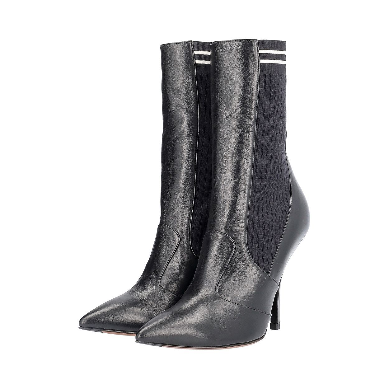 Fendi rockoko boots black best sale