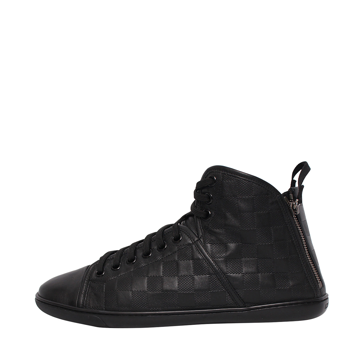LOUIS VUITTON Damier Infini High Top Sneakers Black Luxity