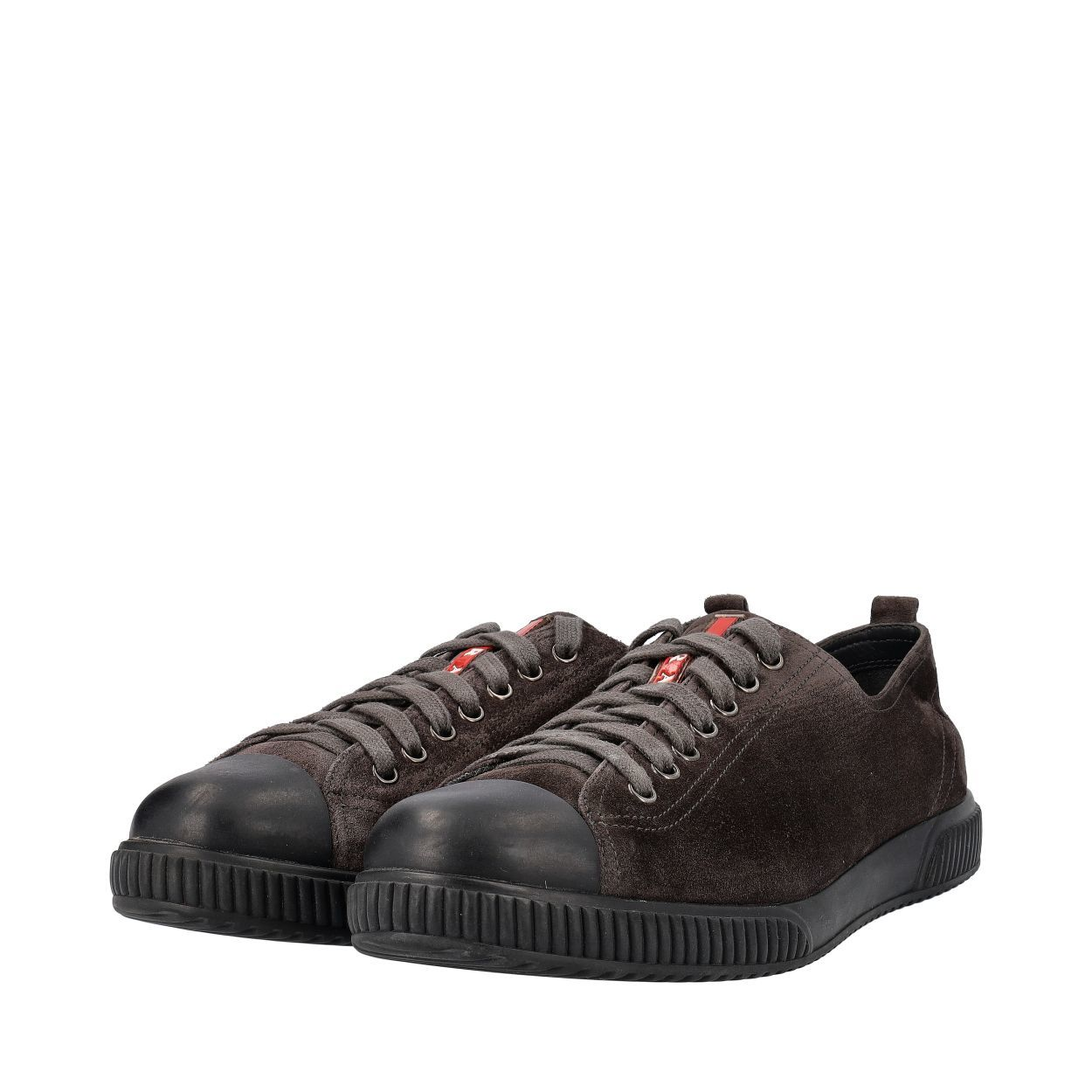 PRADA Sport Suede Sneakers Grey Luxity