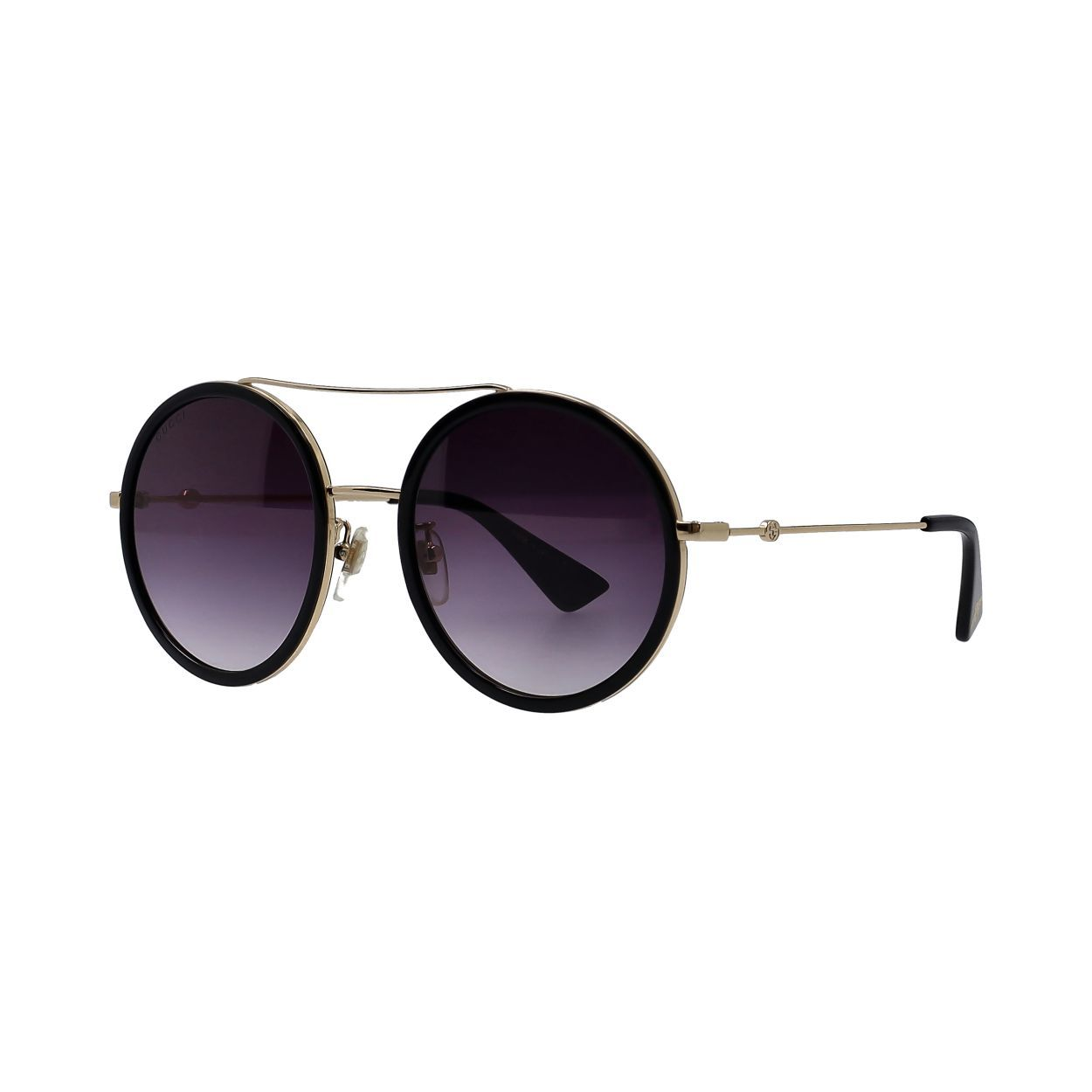 GUCCI Sunglasses GG0061S Black Gold Tone Luxity