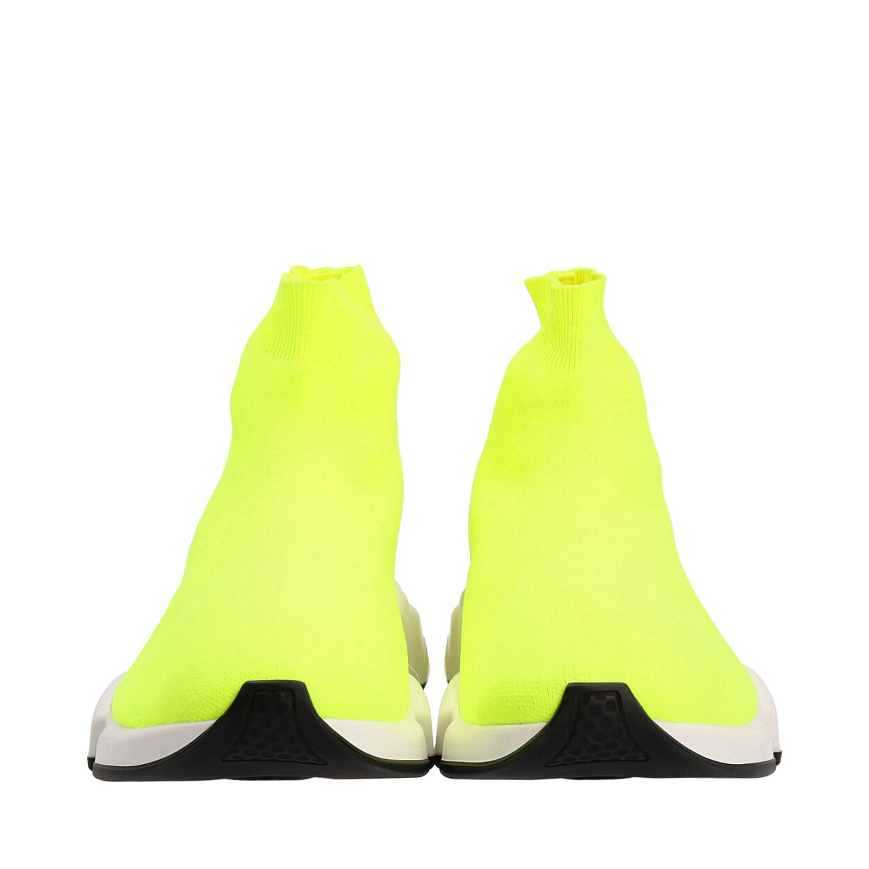 BALENCIAGA Knit Speed Sneakers Neon Yellow Luxity