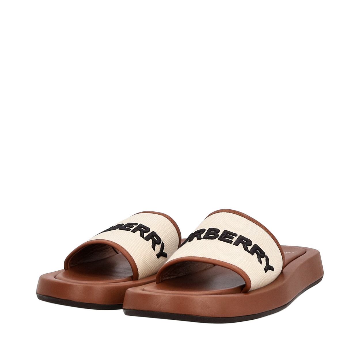 Burberry outlet slide sandals for women