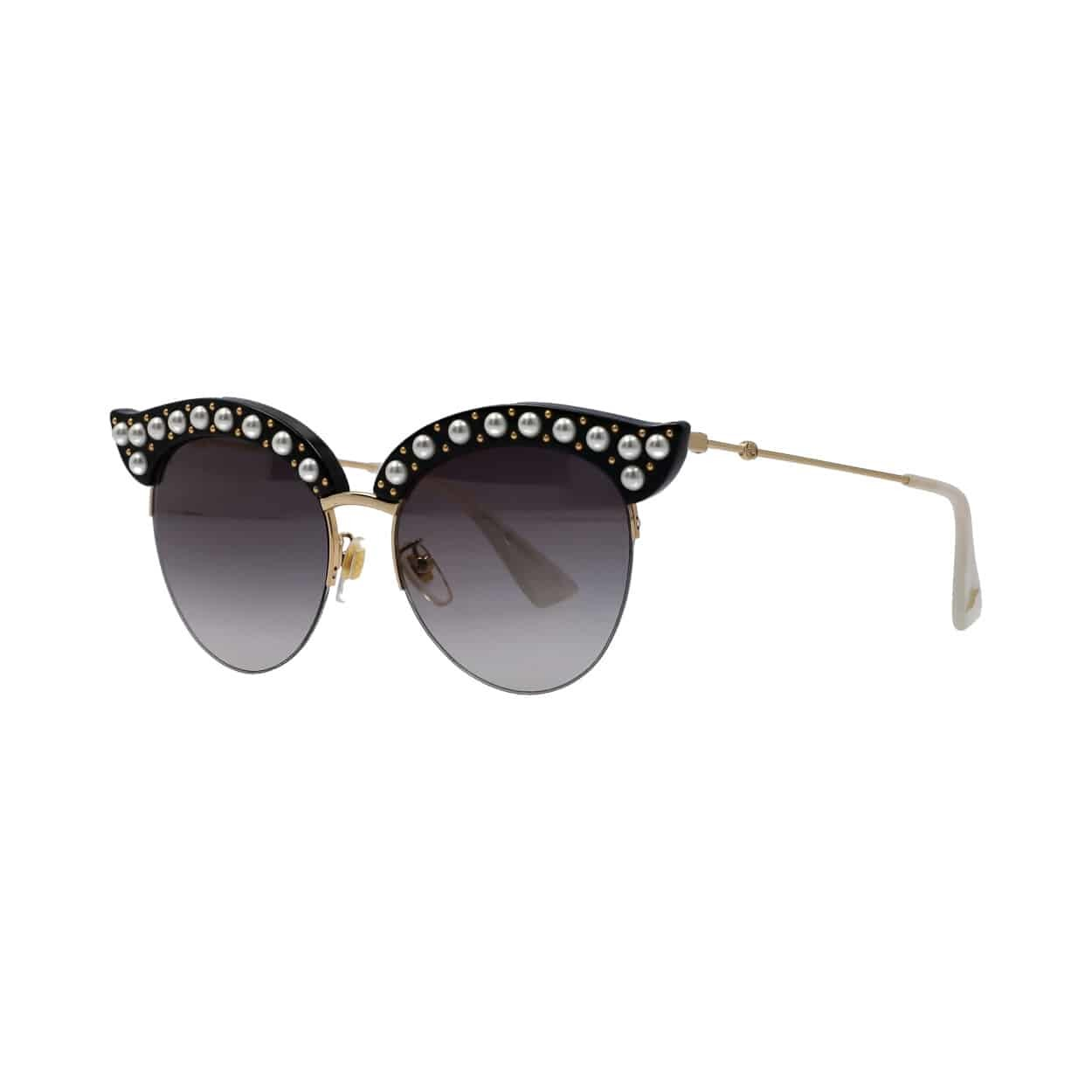 GUCCI Pearl Cat 2 Sunglasses GG0212S Black Luxity